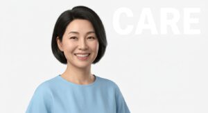 임플란트 수술 후 건강한 미소를 되찾은 환자의 모습
